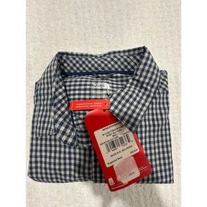 NWT The North Face Mens Long Sleeve Buttonwood Shirt Shady Blue Small
